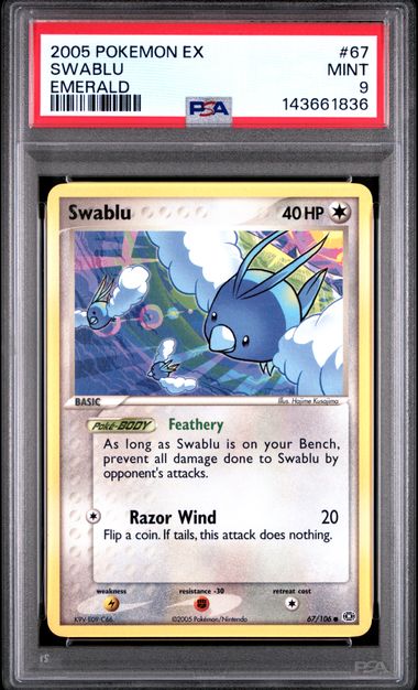 Swablu Emerald 69/106 PSA 9