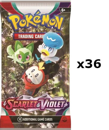 Pokemon: 36 Scarlet & Violet Loose Booster Packs Pokemon: 36 Scarlet & Violet Loose Booster Packs