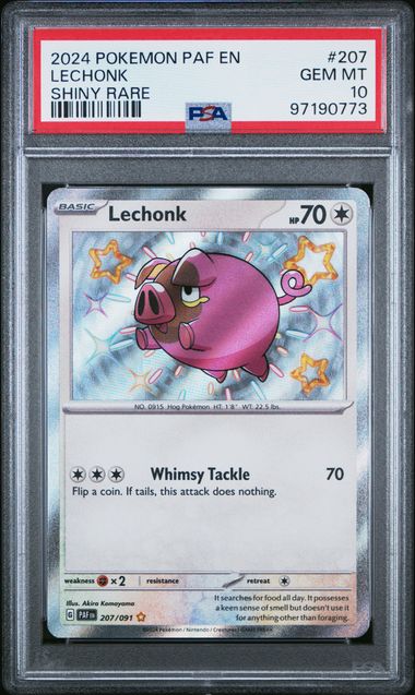 Lechonk Paldean Fates 207/091 PSA 10