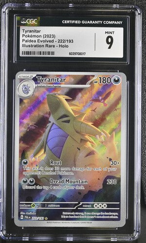 Tyranitar Paldea Evolved 222/193 CGC 9