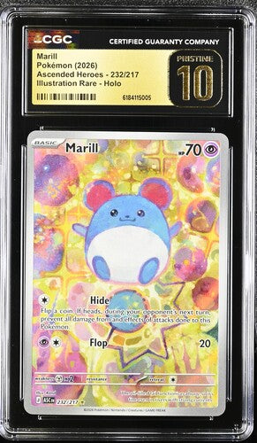 MARILL IR ASCENDED HEROES 232/217 CGC PRISTINE 10