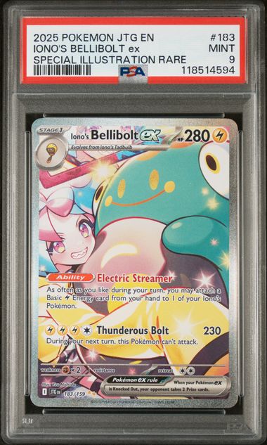 Iono's Bellibolt ex Journey Together 183/159 PSA 9