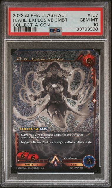 Flare, Explosive Combatant Collect-A-Con Promo Alpha Clash AC1-107 PSA 10