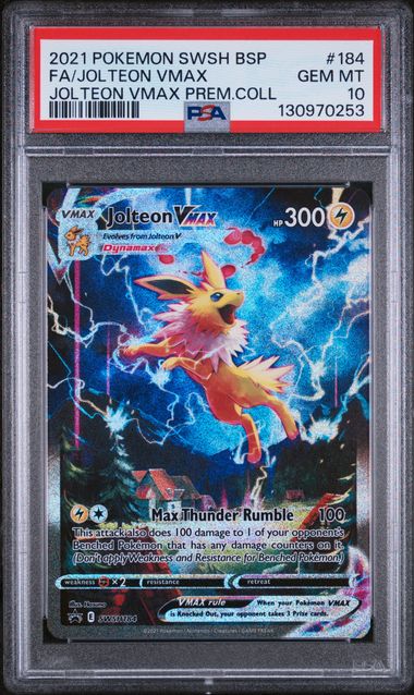 Jolteon Vmax Promo SWSH184 PSA 10