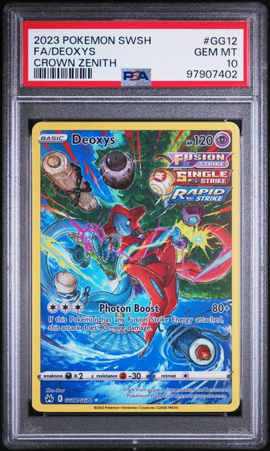 Deoxys Crown Zenith GG12/GG70 PSA 10