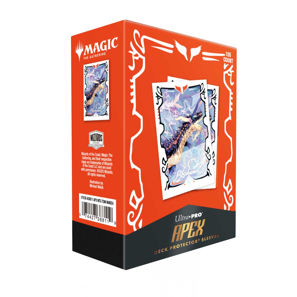Ultra Pro Magic: The Gathering - Apex Sleeves 105ct - Tarkir: Dragonstorm (Mardu)