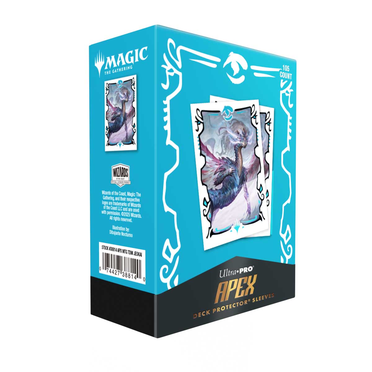 Ultra Pro Magic: The Gathering - Apex Sleeves 105ct - Tarkir: Dragonstorm (Jeskai)
