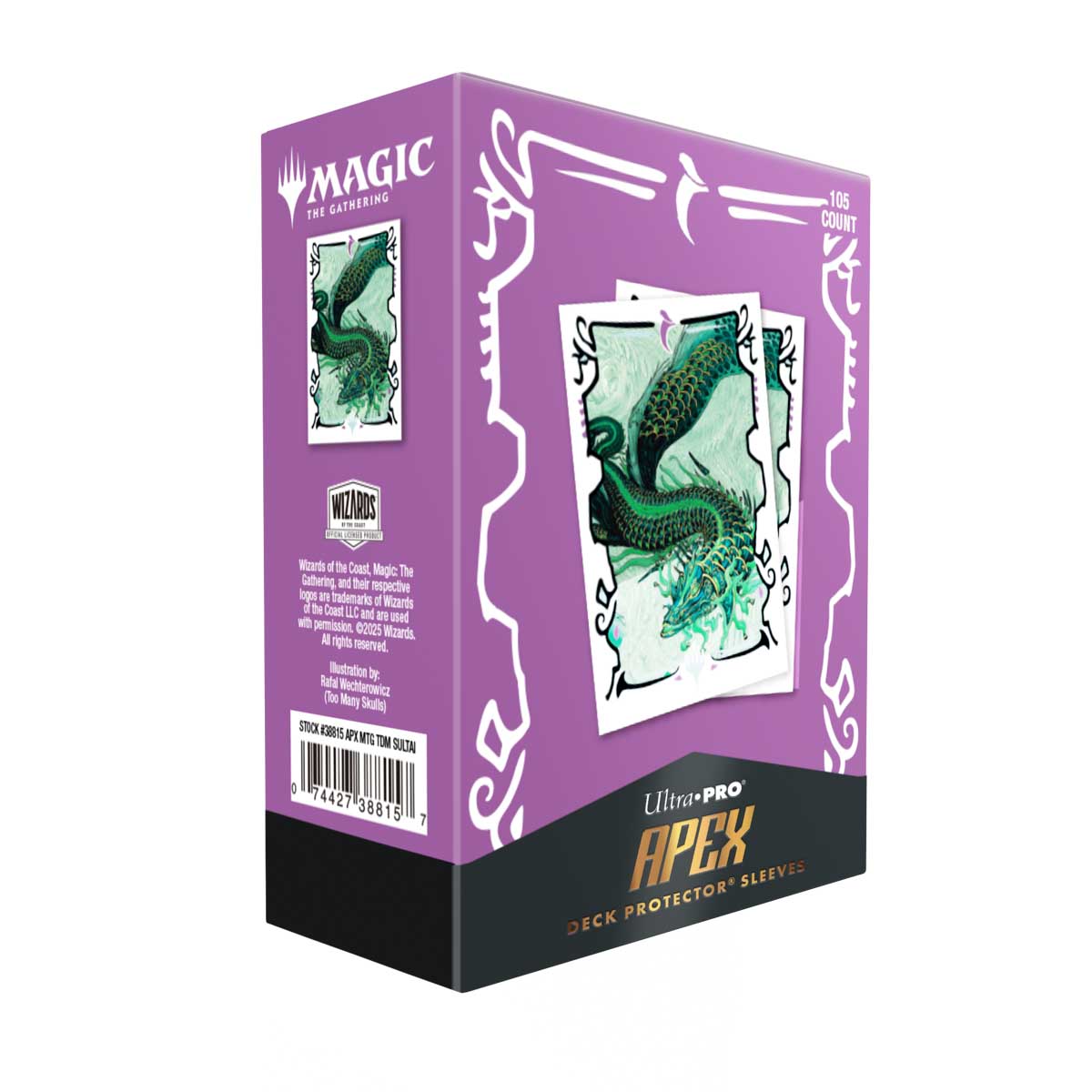 Ultra Pro Magic: The Gathering - Apex Sleeves 105ct - Tarkir: Dragonstorm (Sultai)