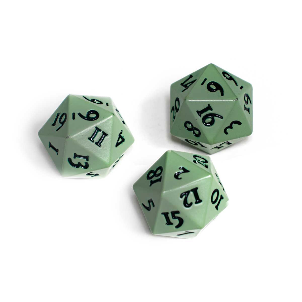Ultra PRO: Vivid Heavy Metal D20 Dice (Cool Matcha)