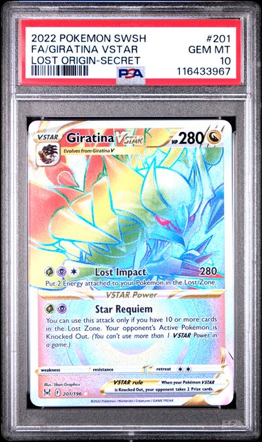 Giratina VSTAR Lost Origin 201/196 PSA 10