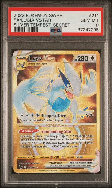 Lugia VSTAR Silver Tempest 211/195 PSA 10