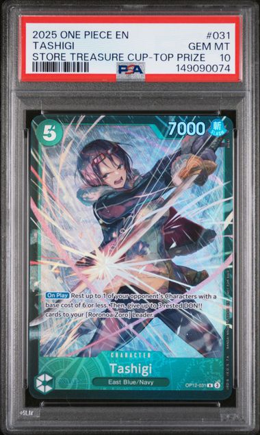Tashigi Store Treasure Cup Top Prize OP12-031 PSA 10
