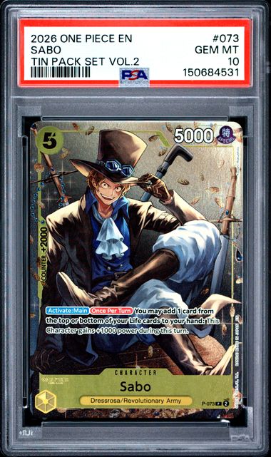 Sabo Tin Pack Set Vol.2 P-073 PSA 10
