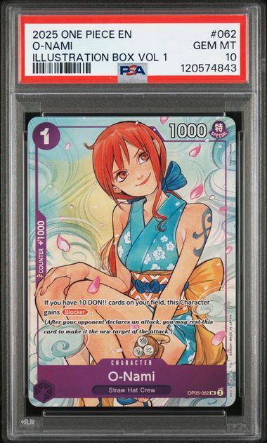 O-Nami Illustration Box Vol. 1 OP05-062 PSA 10