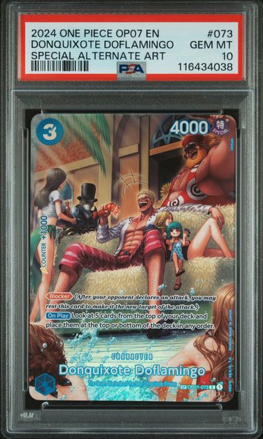 Donquixote Doflamingo 500 Years in the Future OP01-073 PSA 10