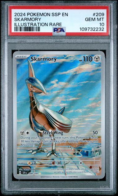 Skarmory Surging Sparks 209/191 PSA 10