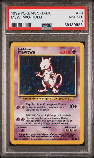 Pokemon: Mewtwo Base Set 10/102 PSA 8 - Josh's Cards