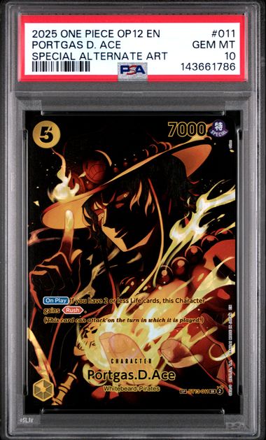 Portgas.D.Ace SP (OP-12) ST13-011 PSA 10
