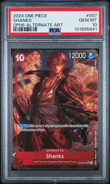 Shanks Alternate Art Wings of the Captain PSA 10