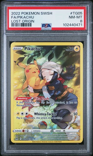 Pikachu Lost Origin TG05/TG30 PSA 8