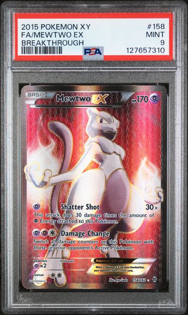 Mewtwo ex Breakthrough 158/162 PSA 9