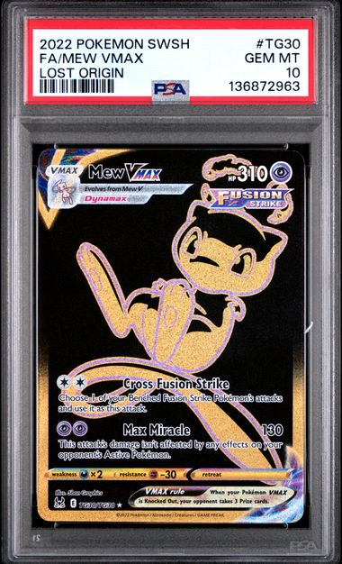 Mew VMAX Lost Origin Trainer Gallery TG30/TG30 PSA 10