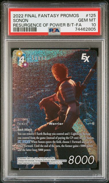Final Fantasy: Sonon Promo 125 PSA 10