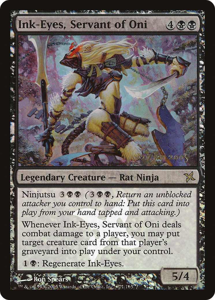 Ink-Eyes, Servant of Oni (PRE-71★) - Betrayers of Kamigawa Promos Foil