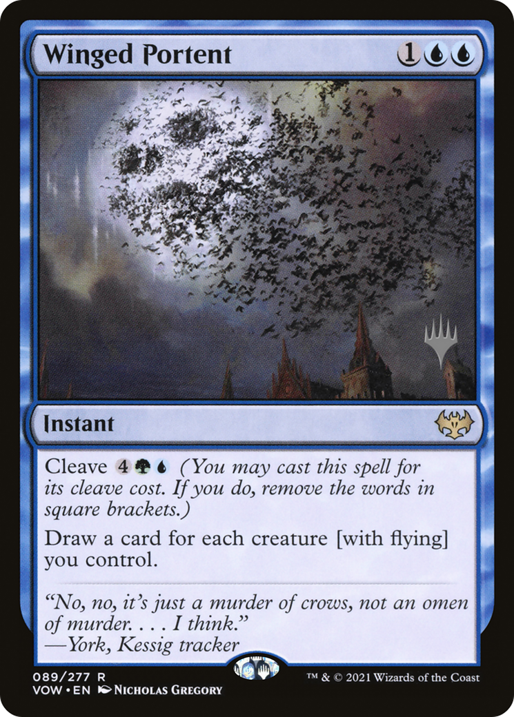 Winged Portent (PPNEO-89P) - Innistrad: Crimson Vow Promos