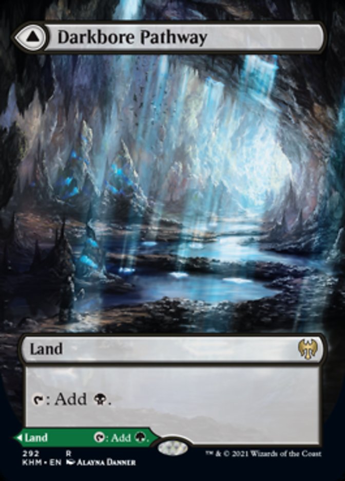 Darkbore Pathway // Slitherbore Pathway (KHM-292) - Kaldheim: (Showcase) (Borderless) Foil
