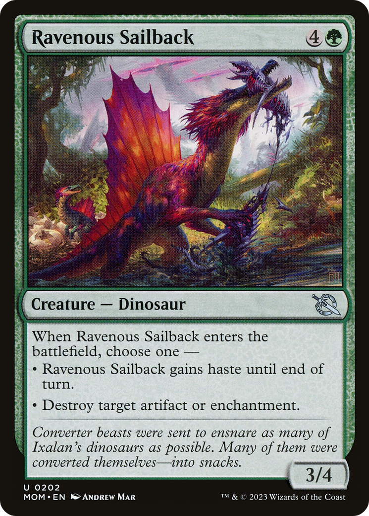 Ravenous Sailback (MOM-202) - March of the Machine Foil