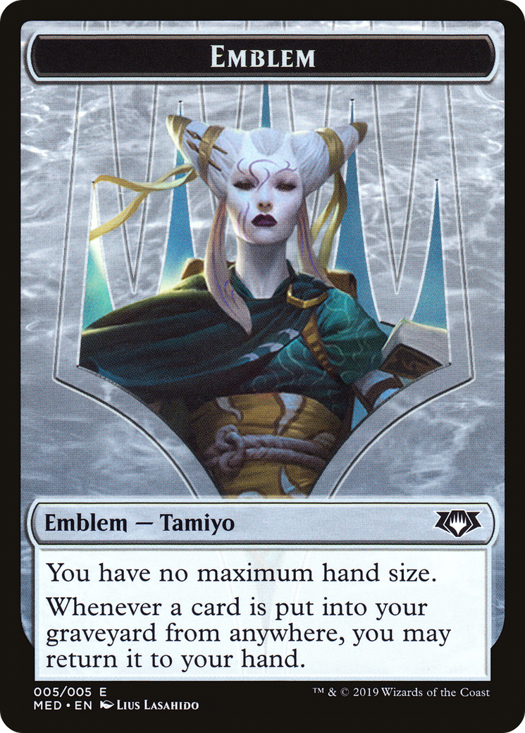 Tamiyo, the Moon Sage Emblem (MED2-0R5) - Mythic Edition Tokens