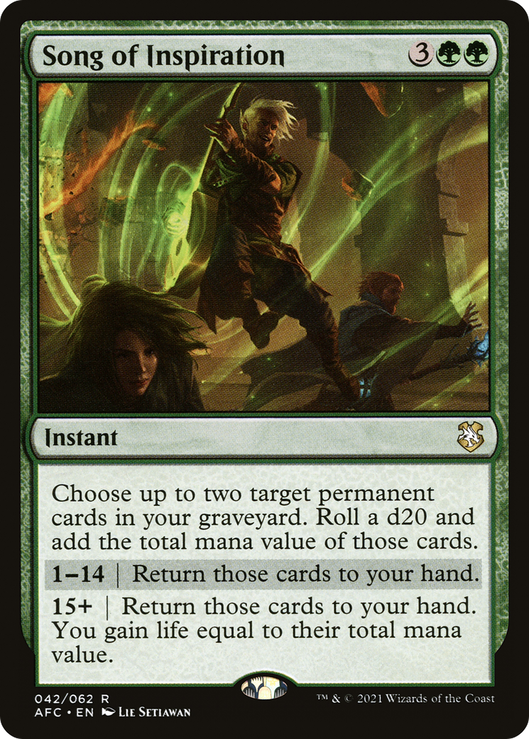 Song of Inspiration (AFC-042) - Forgotten Realms Commander