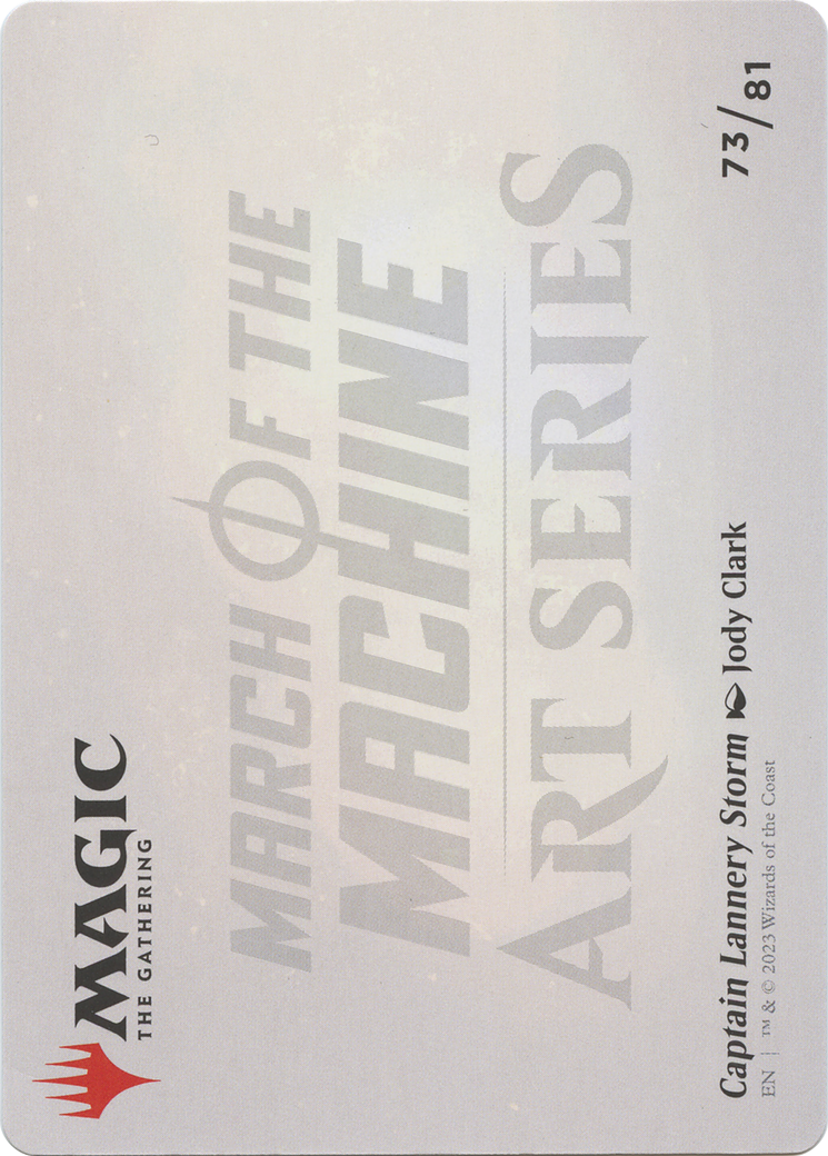 Captain Lannery Storm // Captain Lannery Storm (AMOM-073) - March of the Machine Art Series (Borderless) Foil