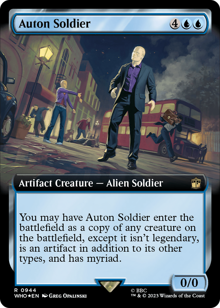 Auton Soldier (WHO-944) - Doctor Who: (Extended Art) Foil