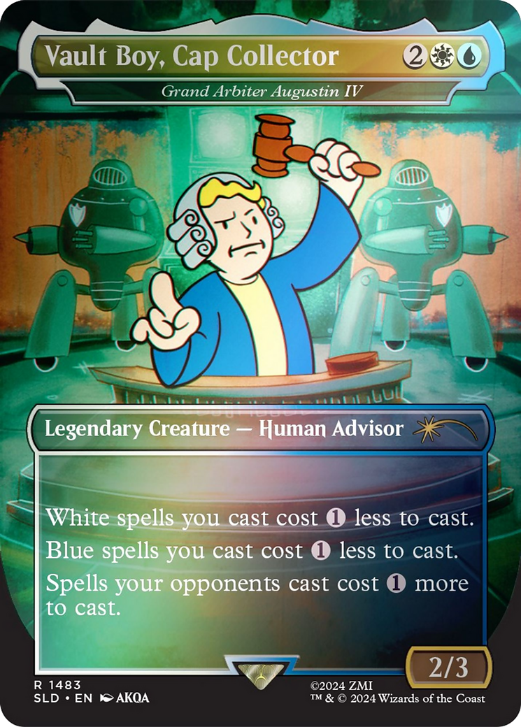 Grand Arbiter Augustin IV (SLD-1483★) - Secret Lair Drop / Vault Boy, Cap Collector (Borderless) Foil