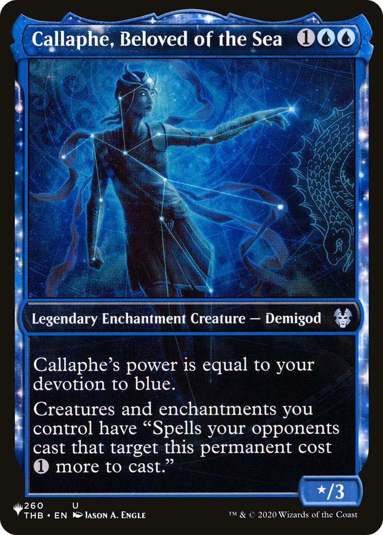 Callaphe, Beloved of the Sea (LIST-THB-260) - The List: (enchantment, Showcase)
