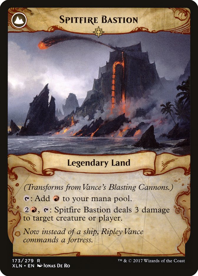 Vance's Blasting Cannons // Spitfire Bastion (XLN-173) - Ixalan: (compasslanddfc) Foil