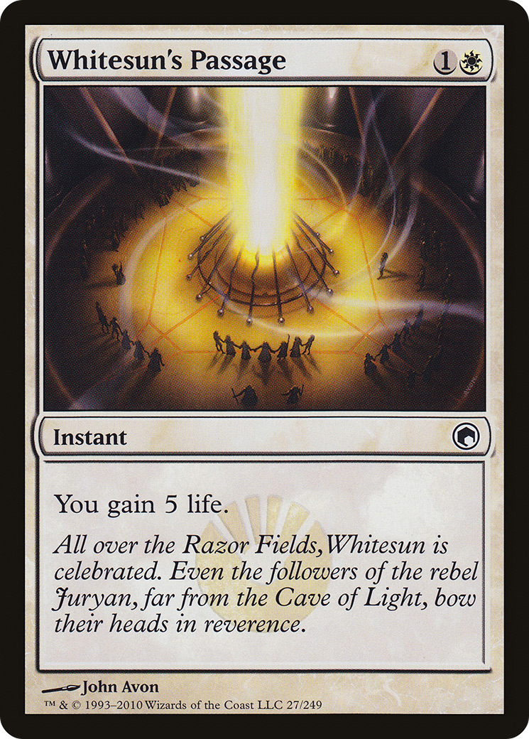 Whitesun's Passage (SOM-027) - Scars of Mirrodin Foil