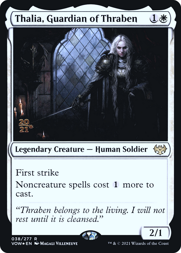 Thalia, Guardian of Thraben (PRE-38S) - Innistrad: Crimson Vow Promos Foil