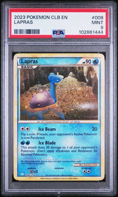 Lapras Pokemon TCG Classic 008/034 PSA 9