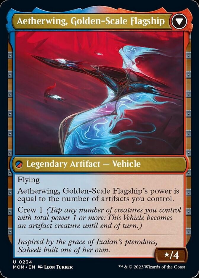 Invasion of Kaladesh // Aetherwing, Golden-Scale Flagship (MOM-234) - March of the Machine