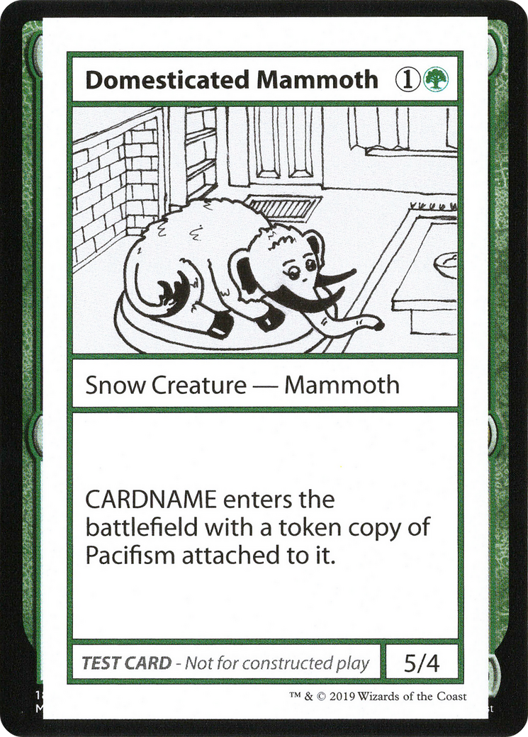 Domesticated Mammoth (CMB1-072) - Mystery Booster Playtest Cards 2021