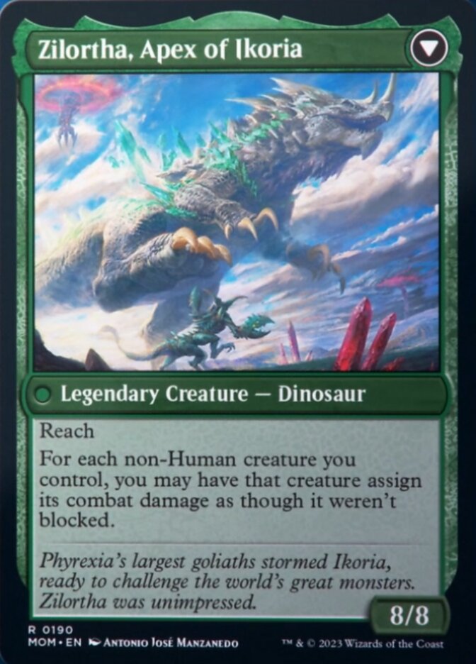 Invasion of Ikoria // Zilortha, Apex of Ikoria (MOM-190) - March of the Machine Foil