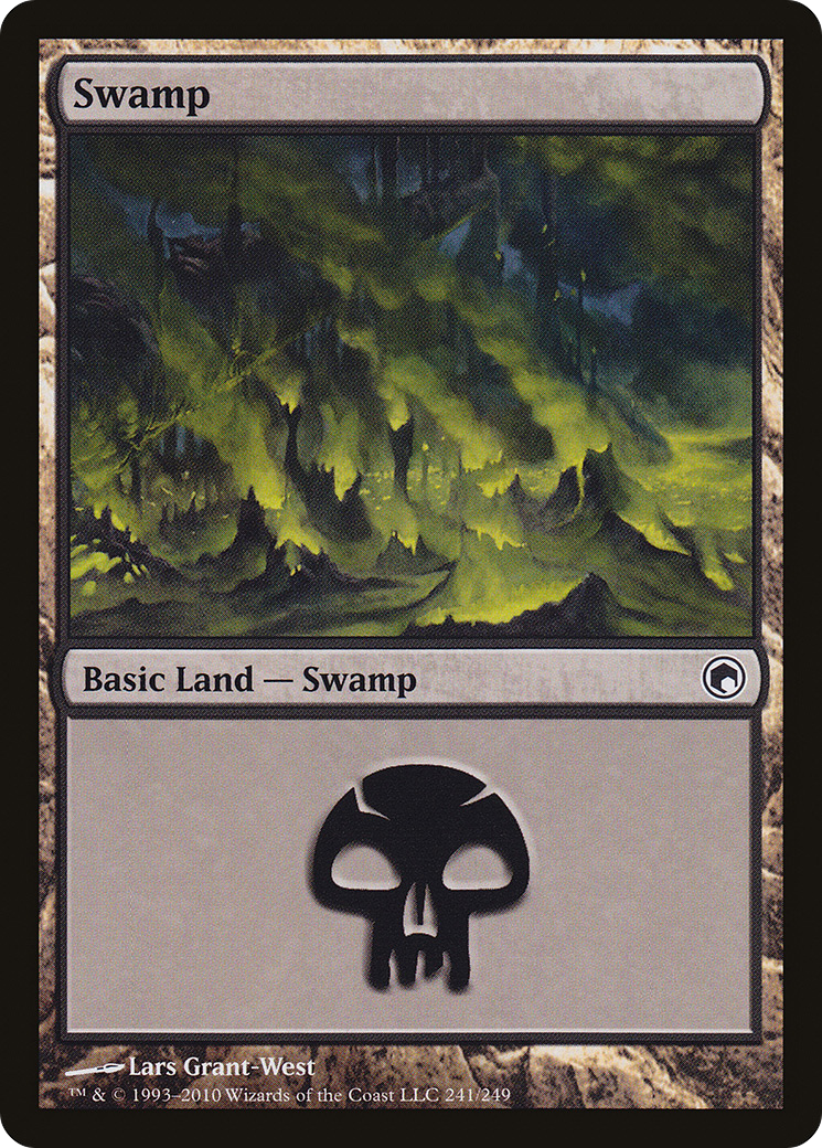 Swamp (SOM-241) - Scars of Mirrodin Foil