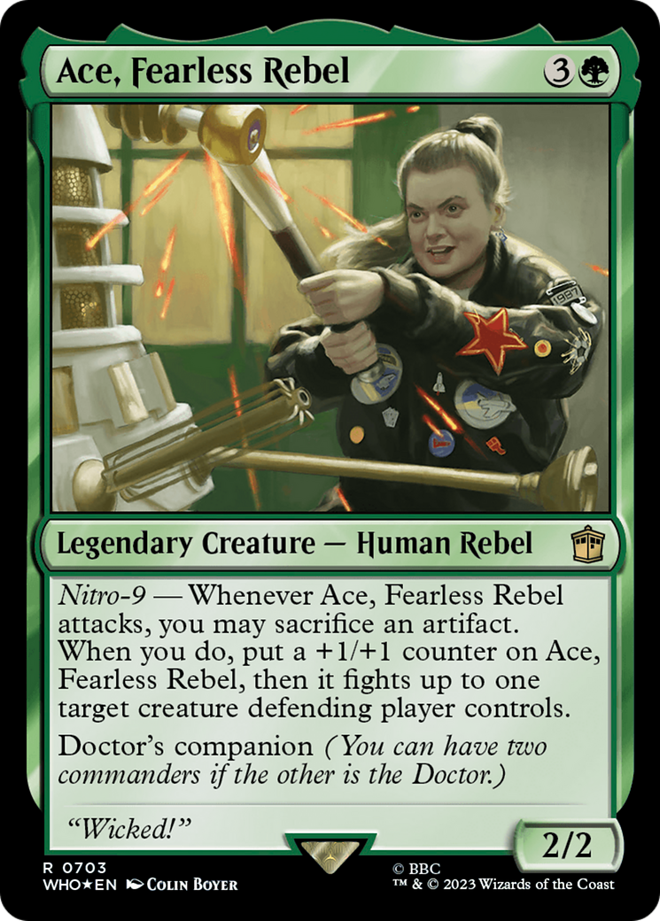 Ace, Fearless Rebel (WHO-703) - Doctor Who Foil