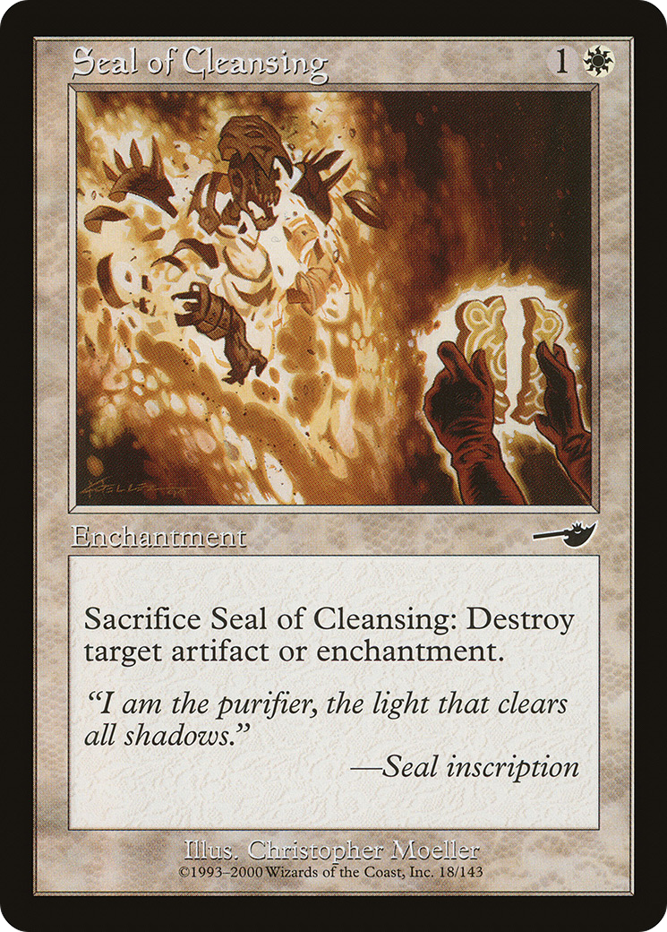 Seal of Cleansing (NMS-018) - Nemesis Foil