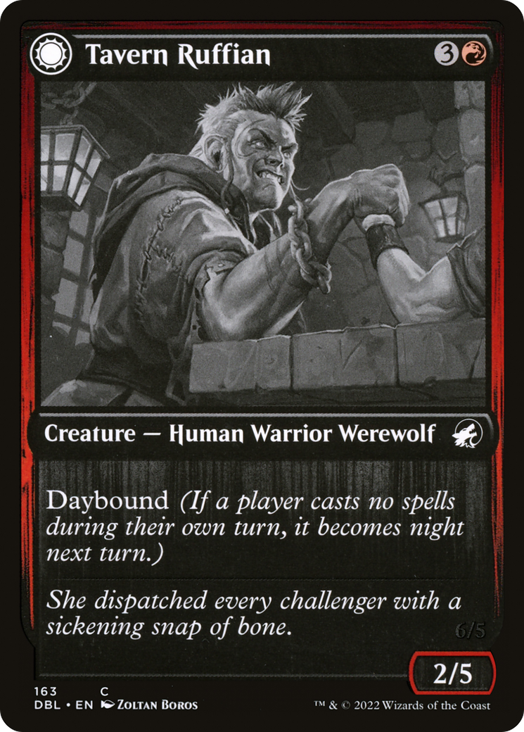 Tavern Ruffian // Tavern Smasher (DBL-163) - Innistrad: Double Feature: (Double Faced Transform) Foil