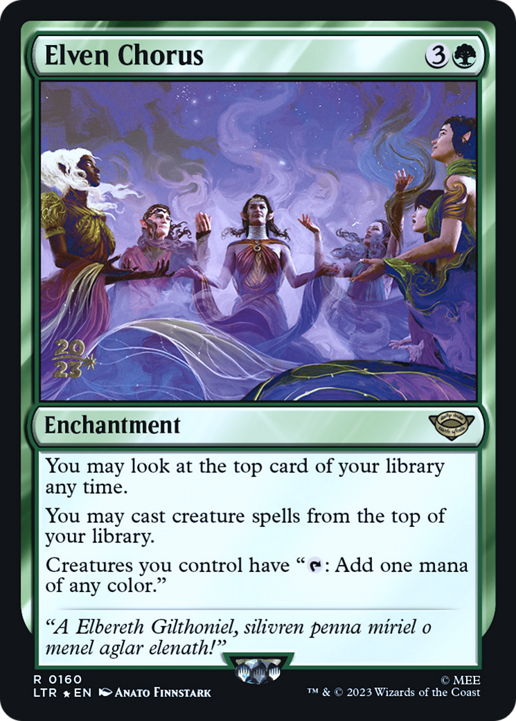 Elven Chorus (PRE-160) - Tales of Middle-earth Promos Foil