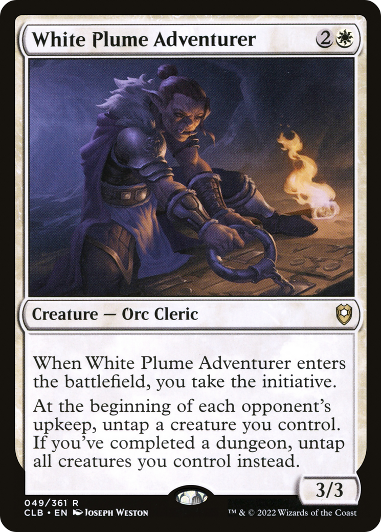 White Plume Adventurer (CLB-049) - Commander Legends: Battle for Baldur's Gate Foil